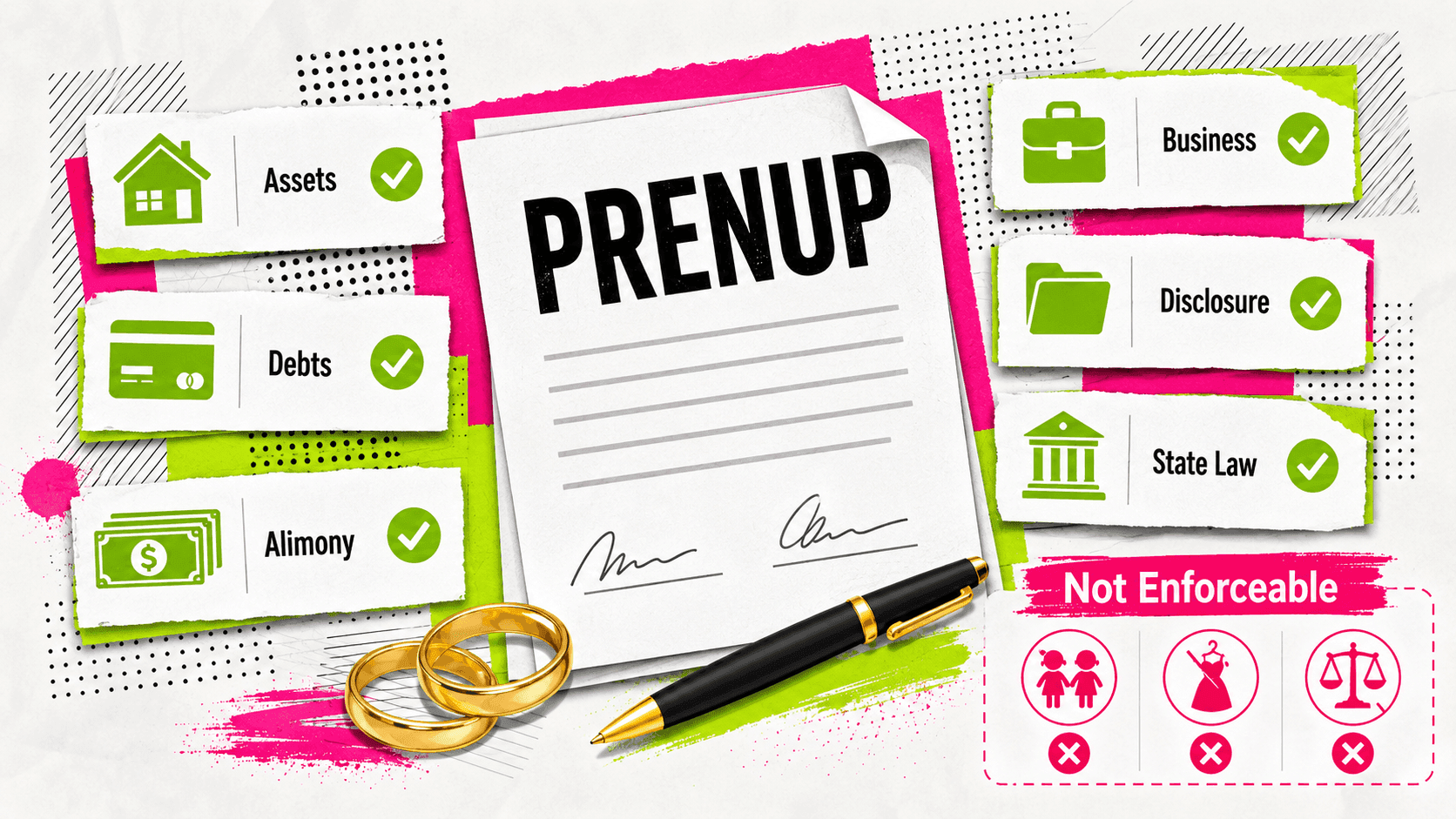 Financial Arrangements in a Prenup: What You Can (and Can't) Include