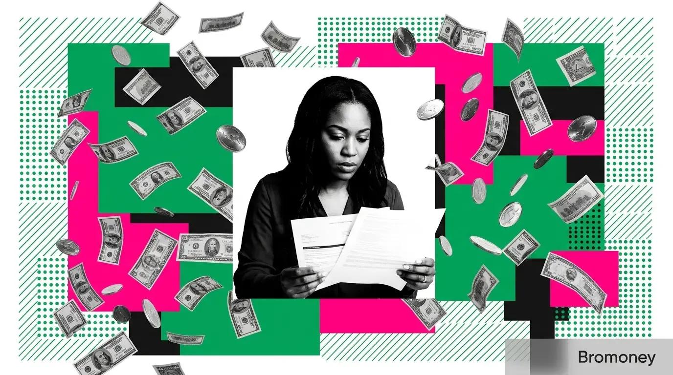 A parent borrower reviewing student loan consolidation documents and repayment options